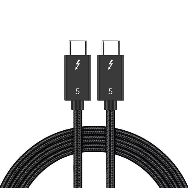 2m Thunderbolt 5 Kabel USB-C 240W 8K / 60Hz PD Svart