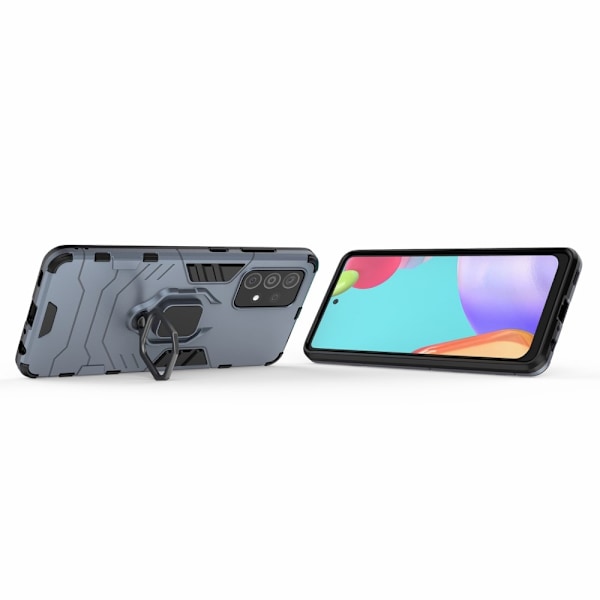 Samsung Galaxy A52 / A52s - Hybrid Ring Skal - Blå Blue Blå