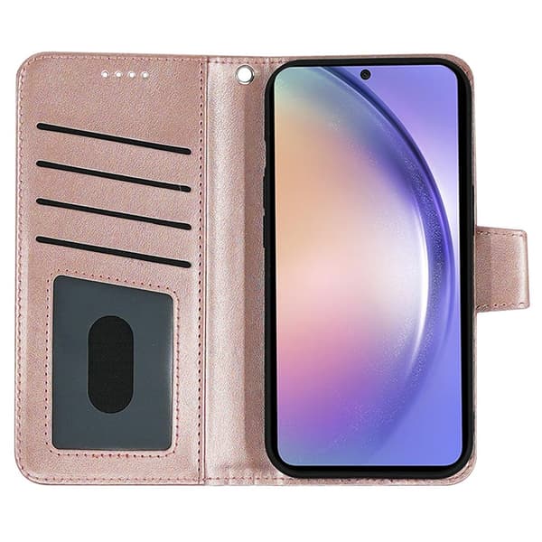 Samsung Galaxy A27 Fodral Läder Roséguld