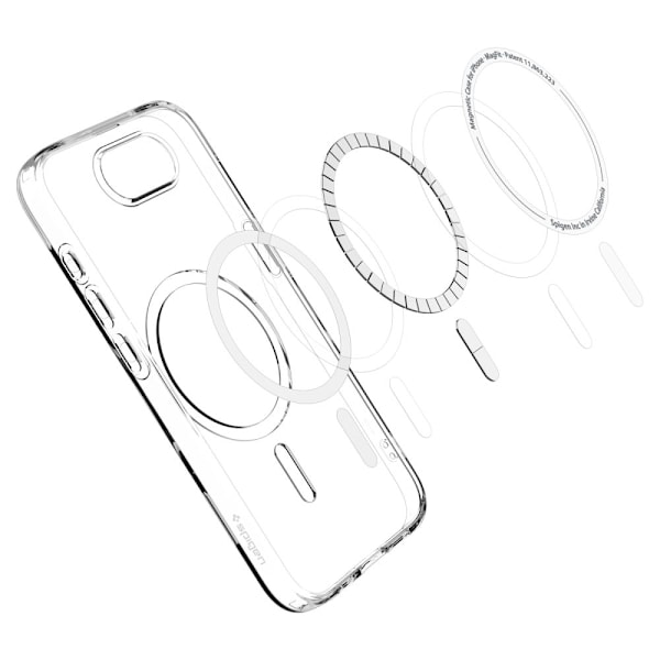 Spigen iPhone 16e Skal MagSafe Liquid Crystal Clear