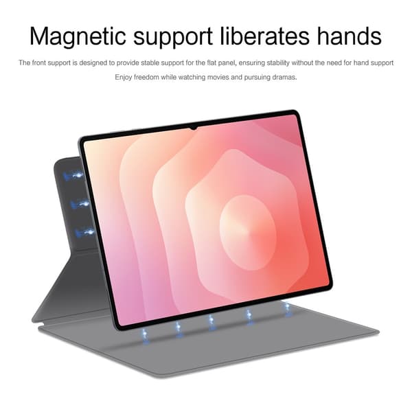Samsung Galaxy Tab S11 Ultra Fodral Magnetiskt Grå
