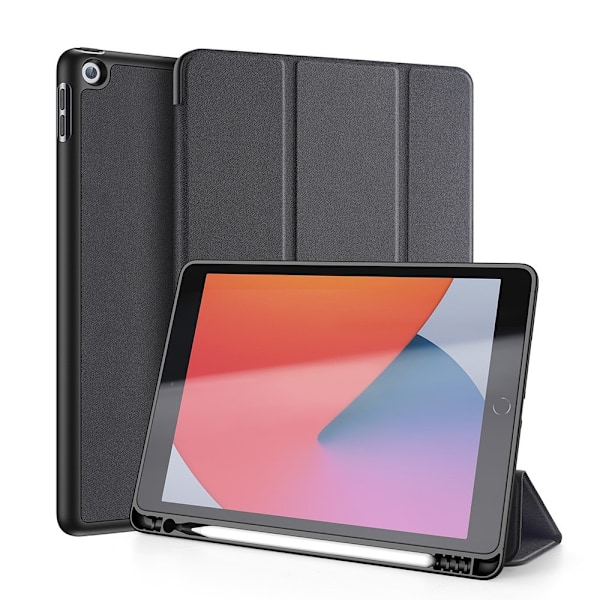 DUX DUCIS iPad 10.2 2019/2020/2021 Fodral DOMO Tri-Fold Svart Svart