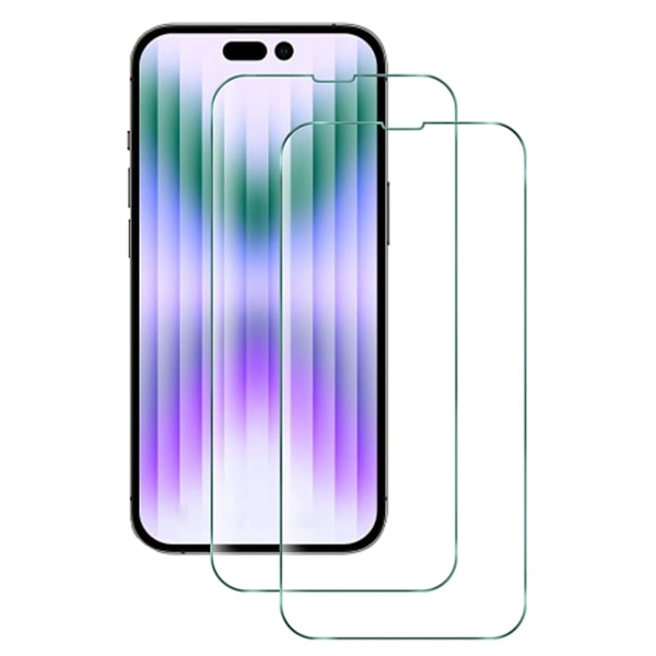 [2-PACK] iPhone 15 / 15 Pro Skärmskydd i Härdat glas