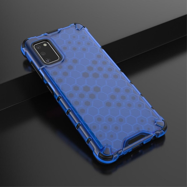Samsung Galaxy A41 - Armor Honeycomb Textur - Blå Blue Blå