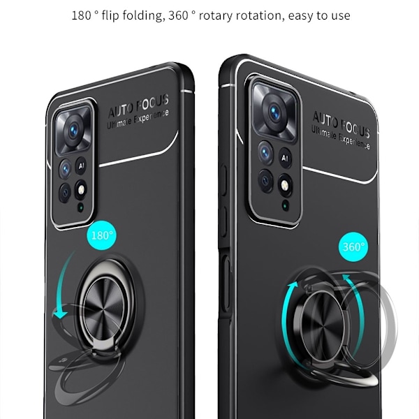 Xiaomi Redmi Note 11 Pro 5G Skal Ring Blå