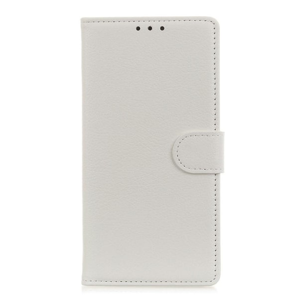 iPhone 11 Pro Max - Plånboksfodral Litchi - Vit White Vit