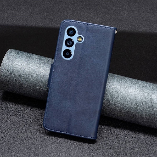 Samsung Galaxy A54 5G Fodral Solid Shark Läder Blå