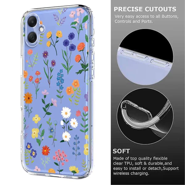 Samsung Galaxy A07 4G Skal Med Tryck Blommor