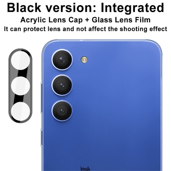 IMAK Samsung Galaxy S23 / S23 Plus Linsskydd Härdat Glas/Akryl Svart