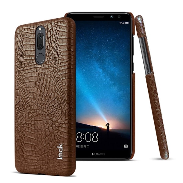 Huawei Mate 10 Lite - IMAK Krokodil Skal - Brun Brown Brun