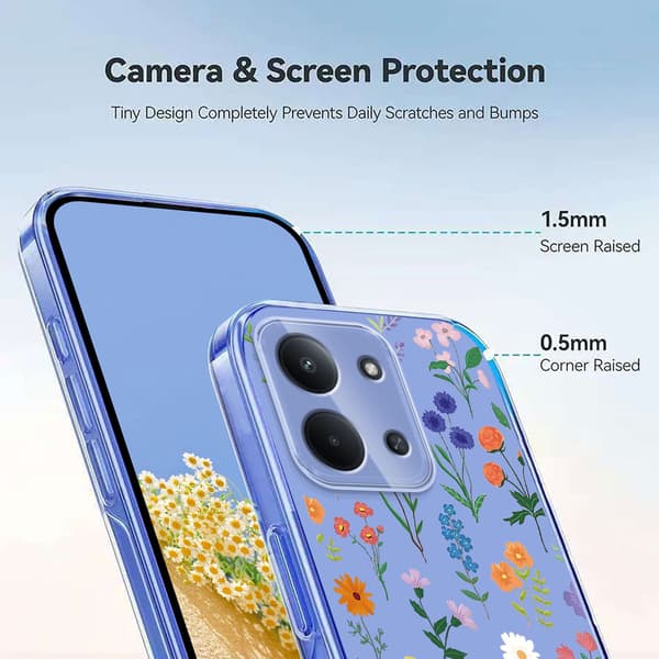 Xiaomi Redmi 15C Skal Med Tryck Blommor
