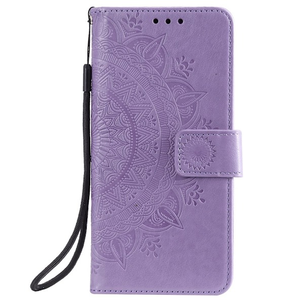 Huawei Y5p - Mandala Plånboksfodral - Lila Purple Lila