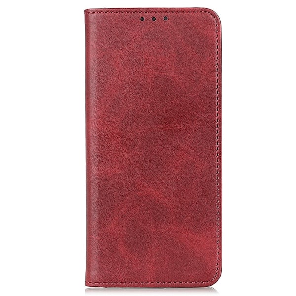 Samsung Galaxy S23 Ultra Flip Fodral Split Läder Röd