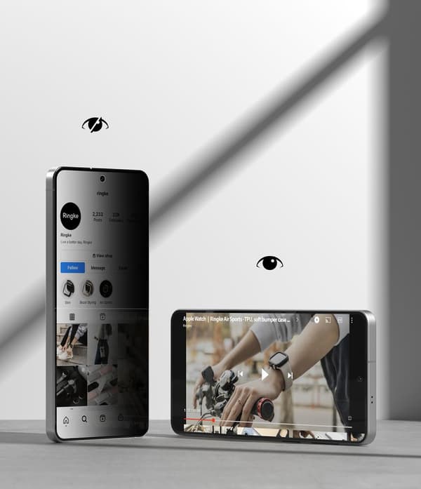 Ringke Galaxy S26 Plus 2-PACK Easy Slide Skärmskydd Härdat Glas