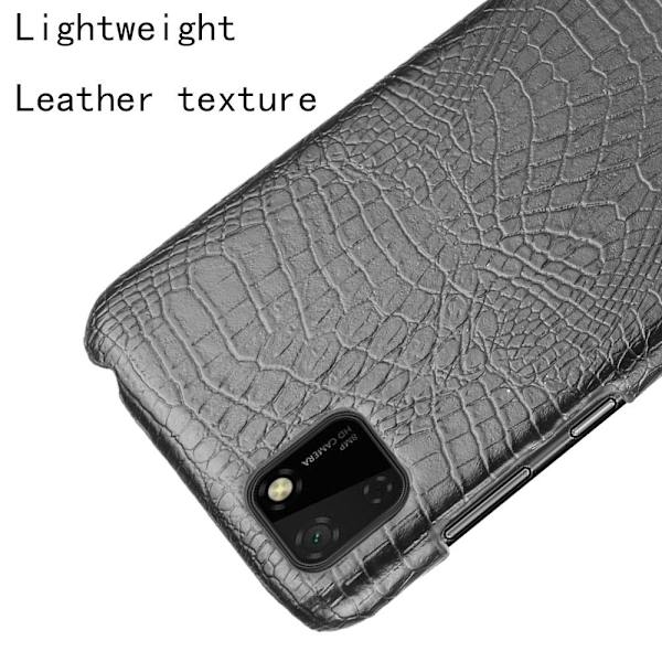 Huawei Y5p - Krokodil Mönster Skal - Svart Black Svart