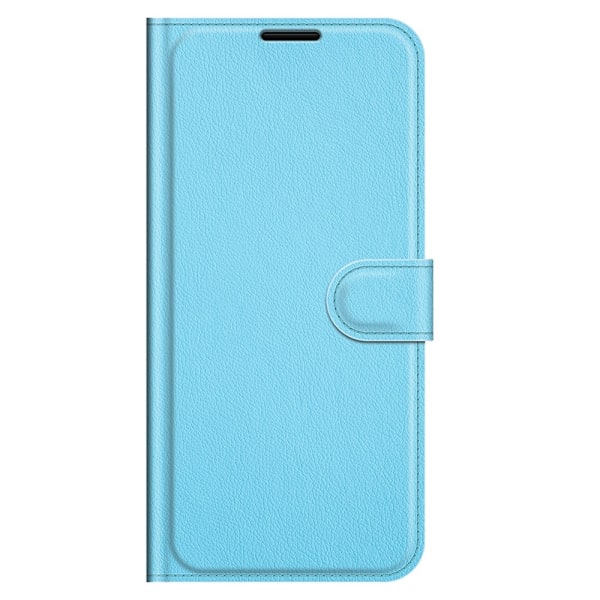 OnePlus Nord 2 5G - Litchi Läder Fodral - Ljus Blå