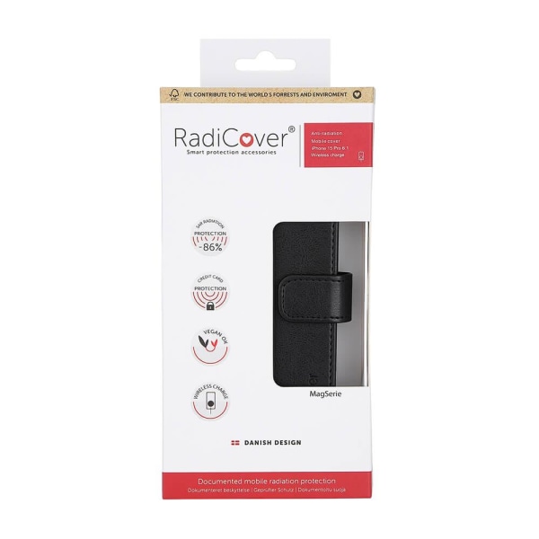 Radicover iPhone 15 Pro Fodral MagSafe Strålningsskydd Svart