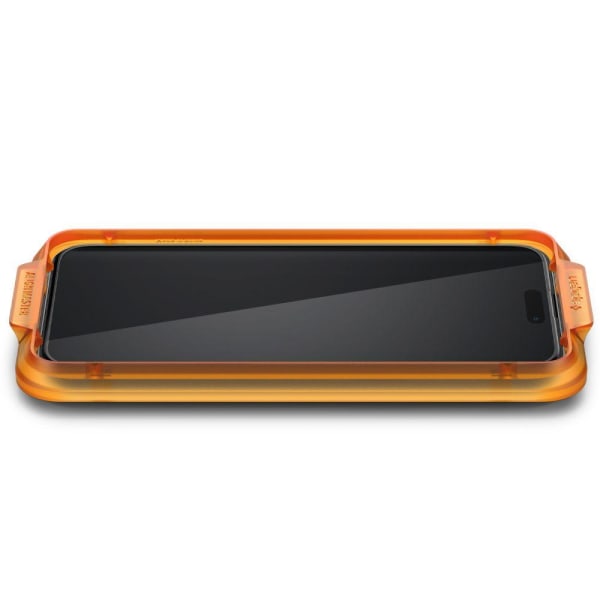Spigen iPhone 15 Pro 2-PACK ALM Glas FC Heltäckande Skärmskydd
