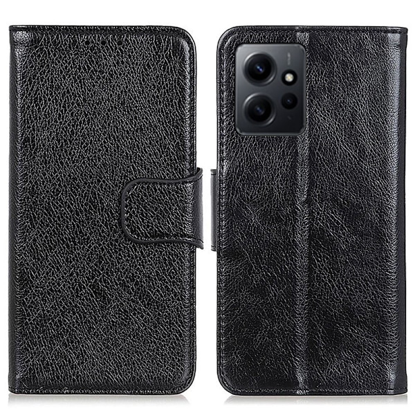Xiaomi Redmi Note 12 4G Fodral Split Läder Svart