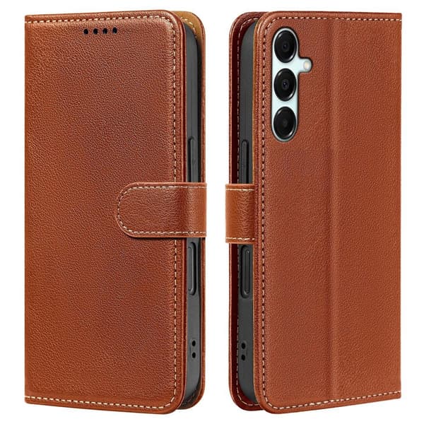 Samsung Galaxy A27 Plånboksfodral Läder Brun