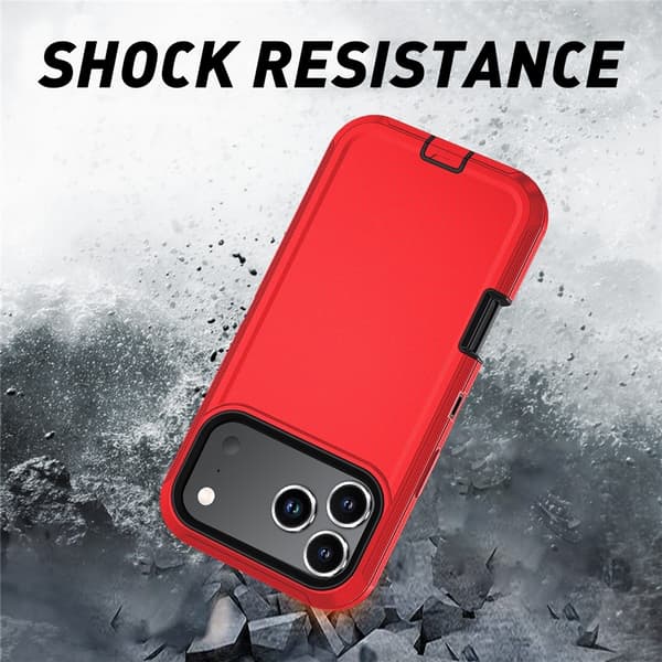 iPhone 17 Pro Skal Extreme Shockproof Hybrid Röd