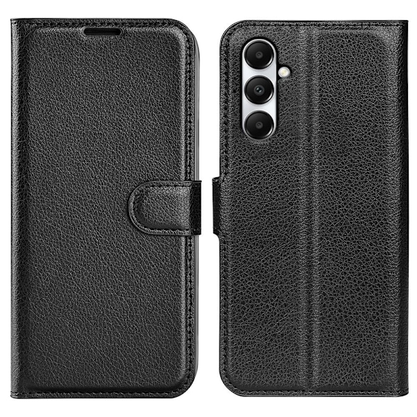 Samsung Galaxy A05s 4G Fodral Litchi Läder Svart