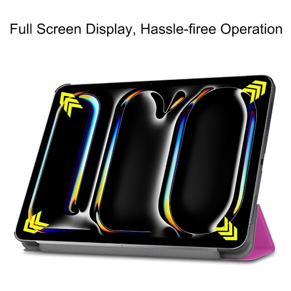 iPad Pro 11 2024 Fodral Tri-Fold Lila