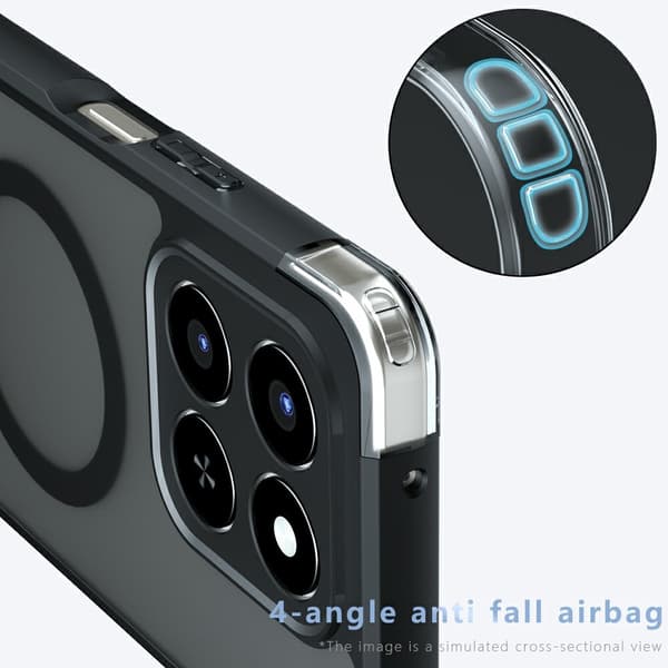 Honor 400 Smart Skal MagSafe Hybrid Svart
