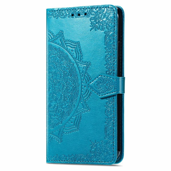 iPhone 13 - Mandala Läder Fodral - Blå