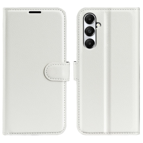 Samsung Galaxy A05s 4G Fodral Litchi Läder Vit
