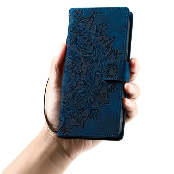 iPhone Air Fodral Mandala Läder Blå