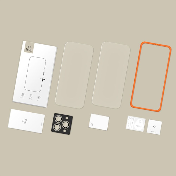 Tech-Protect iPhone 17 Pro Max/16 Pro Max 3-PACK Skärmskydd/Linsskydd