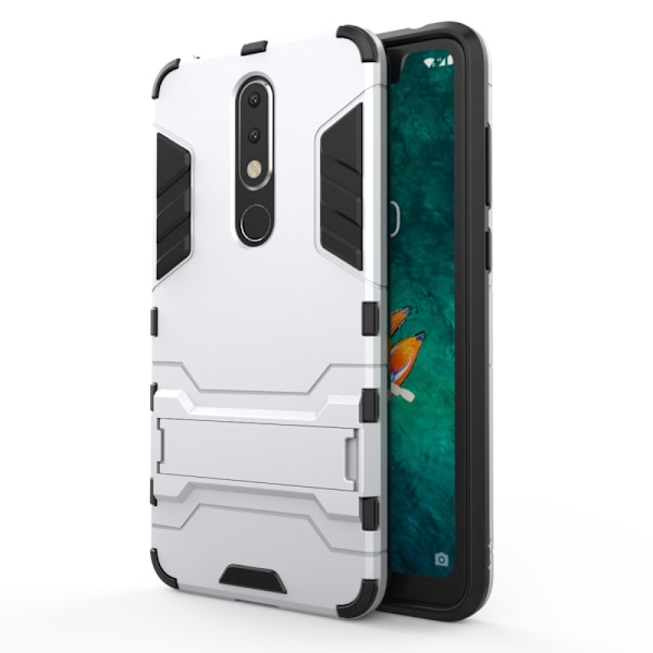 Nokia 5.1 Plus - Armour Skal - Silver Silver Silver