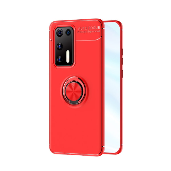 Huawei P40 - Ring Skal - Röd Red Röd
