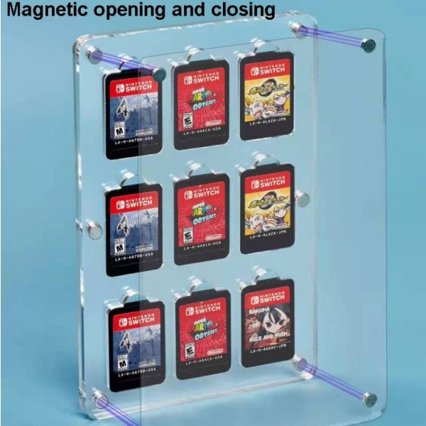 Magnetisk Förvaringsbox För 27 st Nintendo Switch Spel