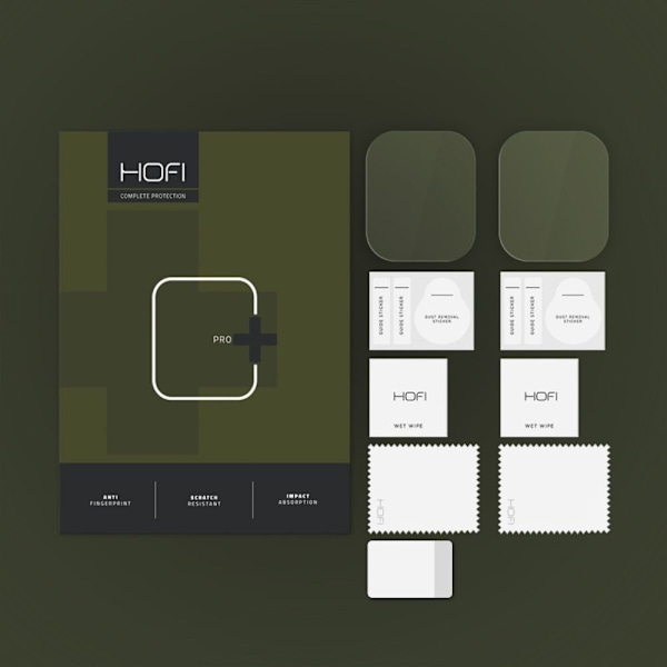 HOFI Apple Watch 10 42 mm 2-PACK Skärmskydd Pro+ HydroFlex