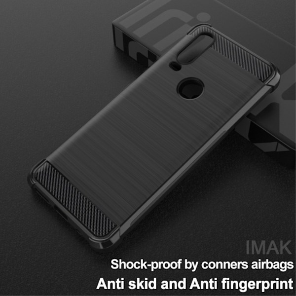 Motorola One Action - IMAK Vega Airbag TPU Skal - Svart Black Svart