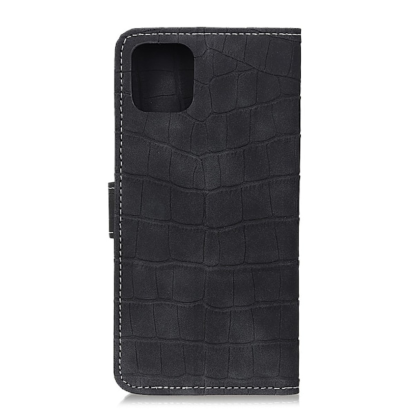 iPhone 11 - Krokodil Mönster Plånboksfodral - Svart Black Svart