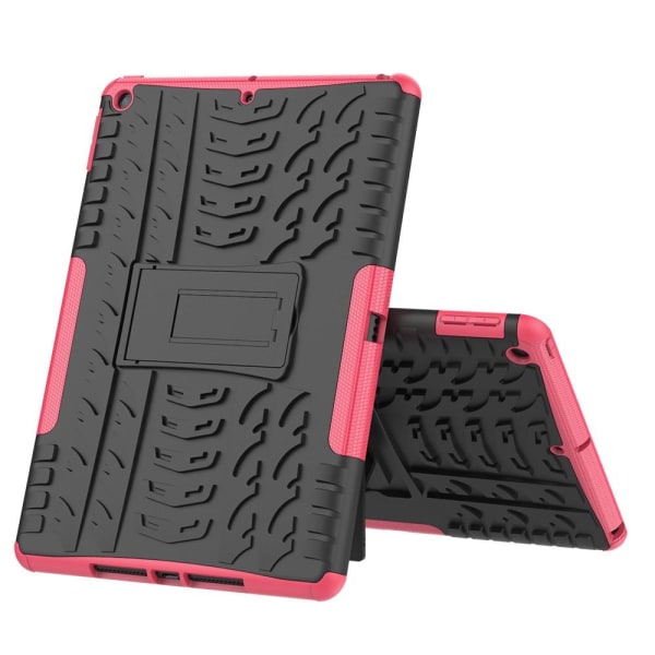 iPad 10.2 2019/2020/2021 Skal Rugged Kickstand Armor Rosa Pink Rosa