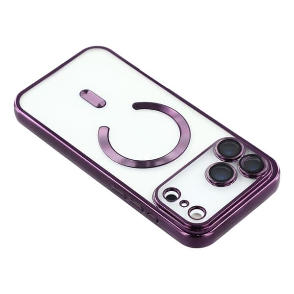 iPhone 17 Pro Skal MagSafe Electroplated TPU Lila