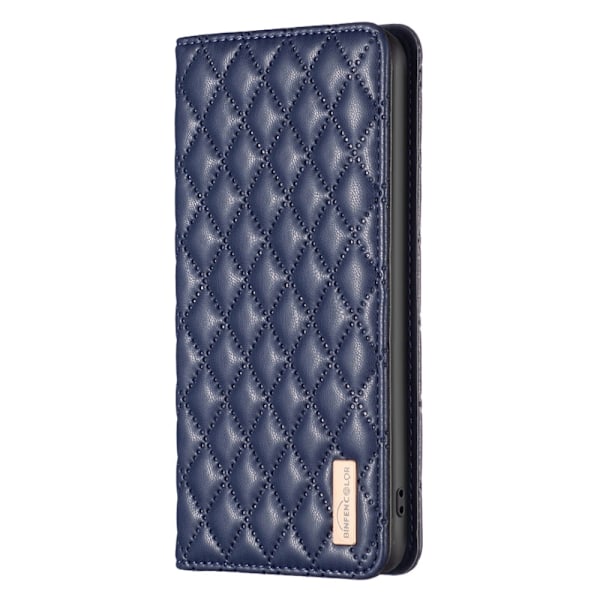 Samsung Galaxy S25 Ultra Fodral Flip Diamond Läder Blå