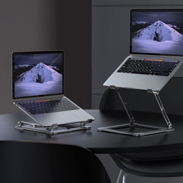 Tech-Protect Prodesk Laptop Stativ Universal Grå