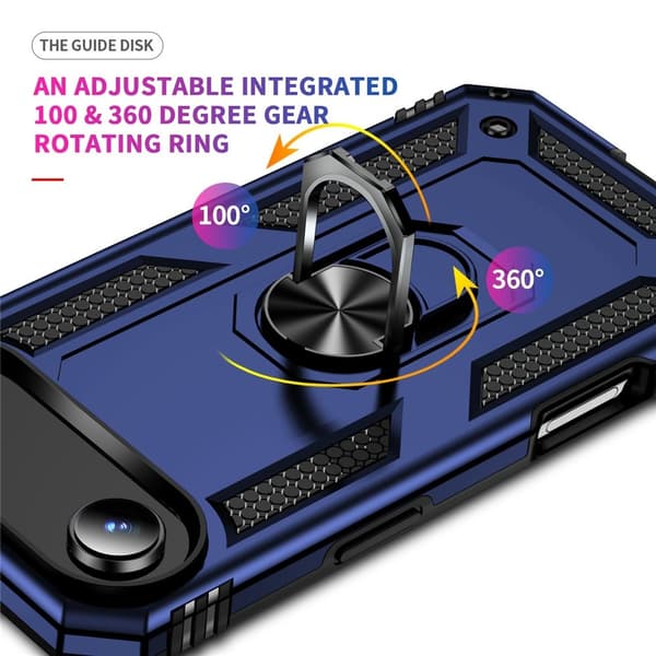 iPhone Air Skal Shockproof Hybrid Ring Blå