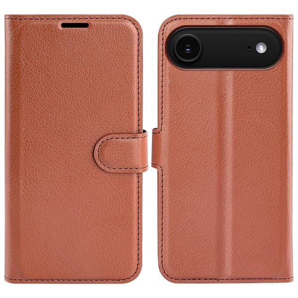 iPhone Air Fodral Litchi Läder Brun