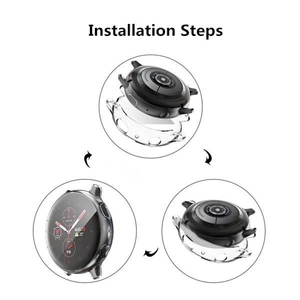 Samsung Galaxy Watch Active2 40mm - HAT PRINCE Heltäckande Fodral