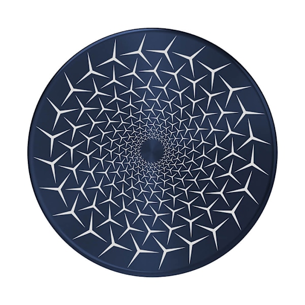 PopSockets Avtagbart Grip med Ställfunktion LUXE Spin BackSpin Alum Propeller Blå