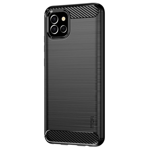 MOFI Samsung Galaxy A03 Skal Borstad Stål Textur Svart