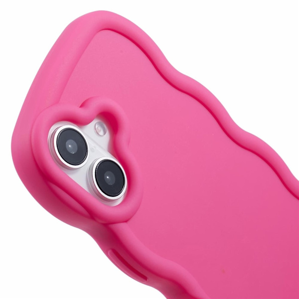 iPhone 17 Mobilskal Wavy Rosa