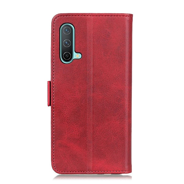 OnePlus Nord CE 5G - Fodral Med Magnetisk Stängning - Röd Röd