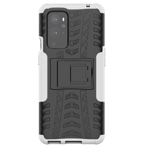 OnePlus 9 Pro - Ultimata Stöttåliga Skalet med Stöd - Vit White Vit